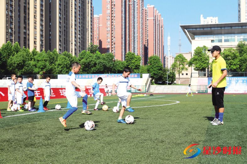 　　今年，长沙县13所中小学暑假开放体育场馆。其中，松雅湖中学免费开放足球场、篮球场。 章帝 摄