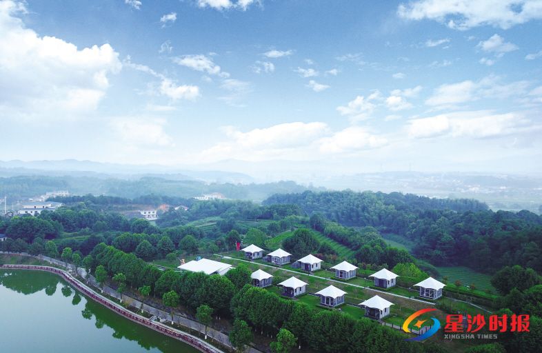 　　湘丰茶博园帐篷酒店。 刘嘉睿 摄