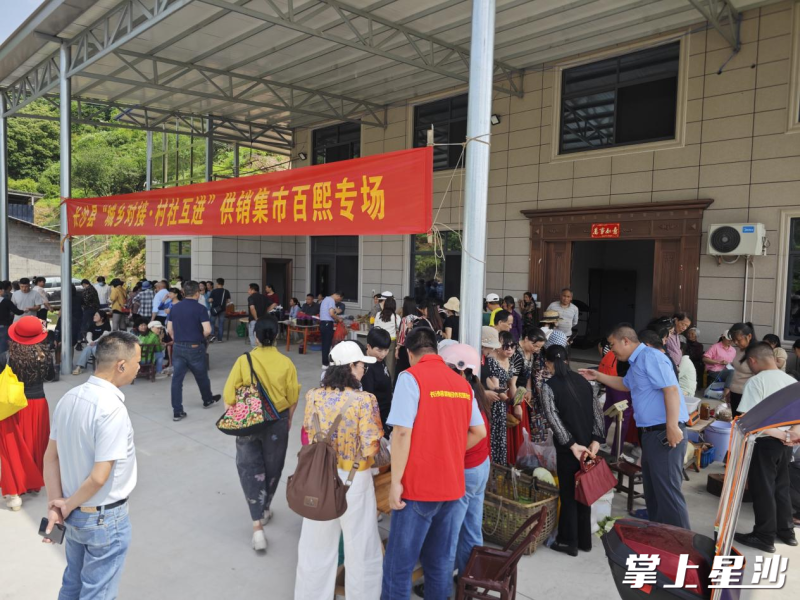 供销集市现场。均为百熙村供销社供图