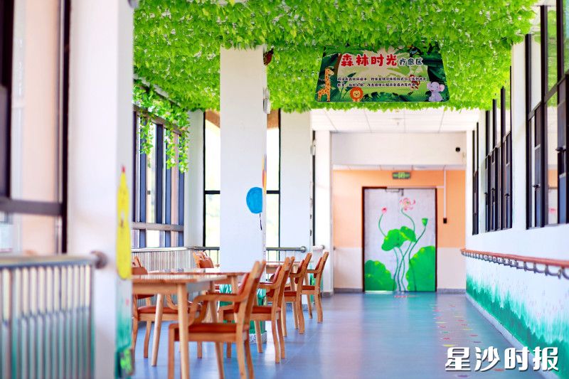 森林时光疗愈区能为老人补充能量、改善情绪。柳峥 摄