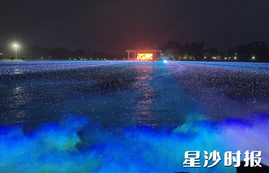 灯光秀现场。
