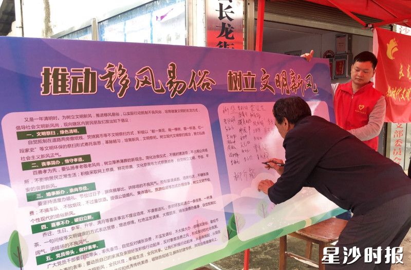 茶塘村开展“推动移风易俗 树立文明新风”活动。 茶塘村供图