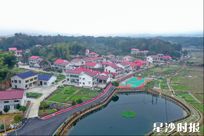 湘丰村和美家园景观图。均为金井镇供图