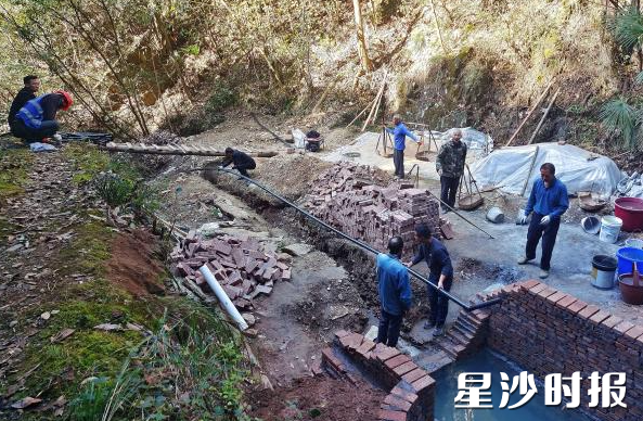 长沙县水业集团加快推进农村供水工程建设。集团供图