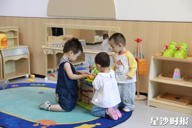 今年9月，长沙县托育综合服务中心正式投用，提供全日托、半日托等多种服务。周汝洁 摄