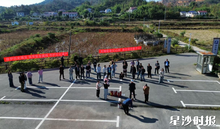 消防实操演练现场。长沙县文化旅游广电体育局供图