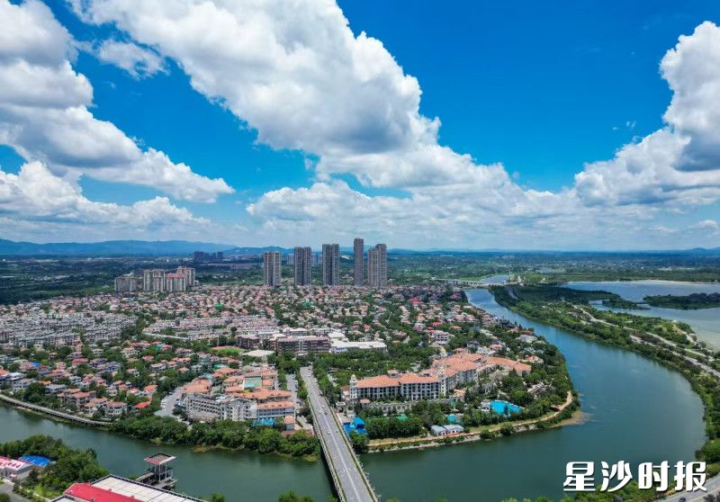 长沙县航拍。 资料图片