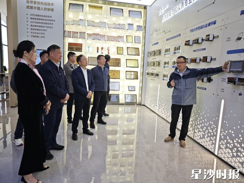 调研组现场观摩学习。长沙县工商联供图 调研组现场观摩学习。长沙县工商联供图