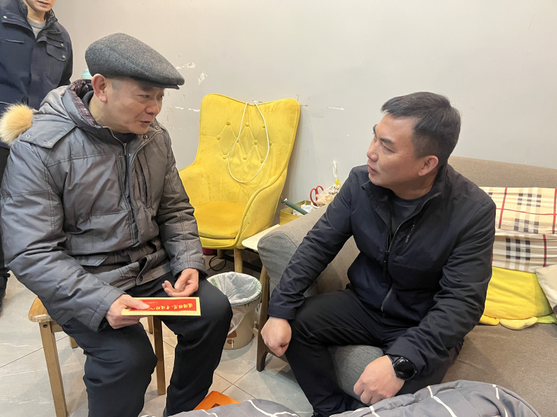 慰问现场。县文明办供图