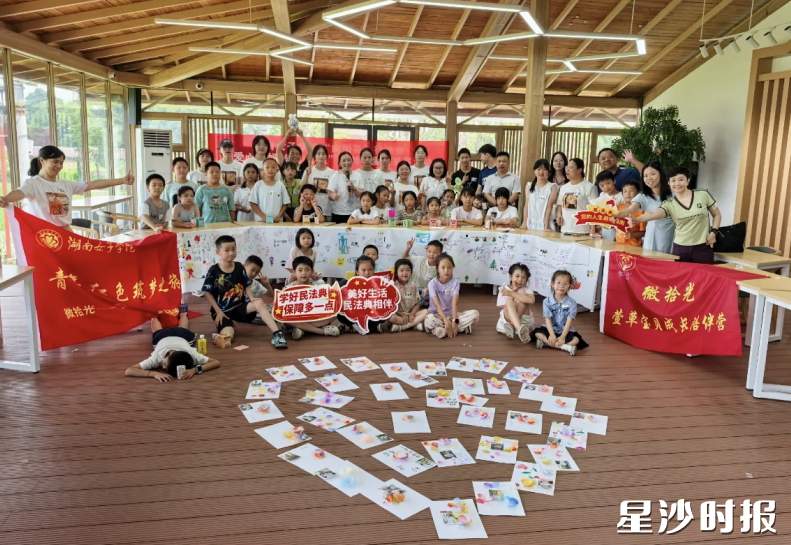 长沙县树湘公益服务中心联合湖南女子学院专业团队举办成长营活动。均为树湘公益供图