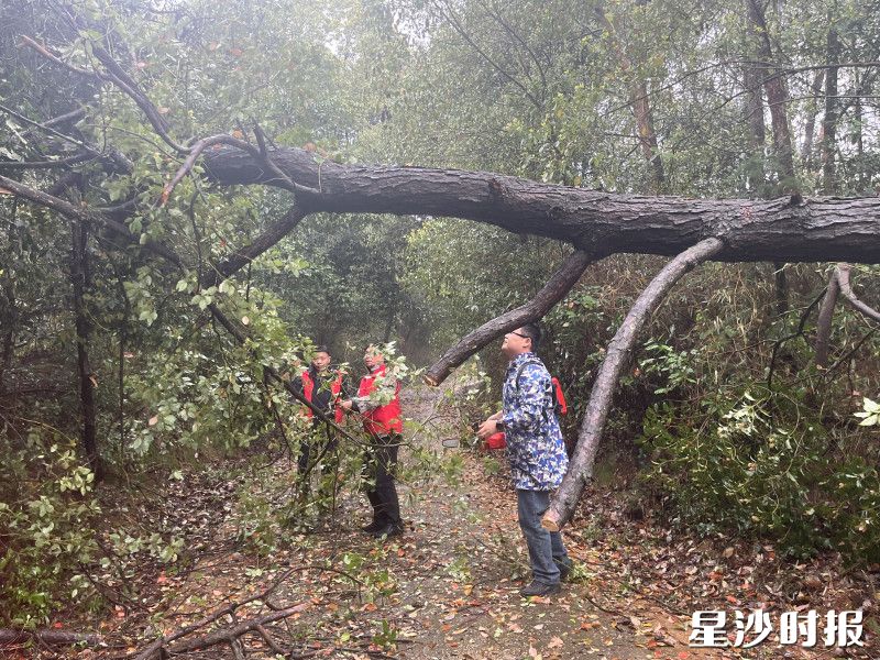 清障现场。安沙镇供图
