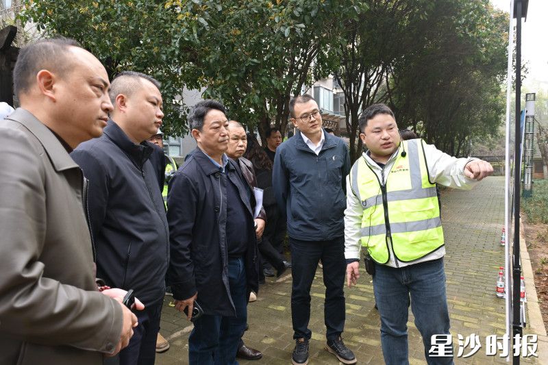 观摩团在现场详细了解长沙县房屋安全管理情况。均为刘思源 摄