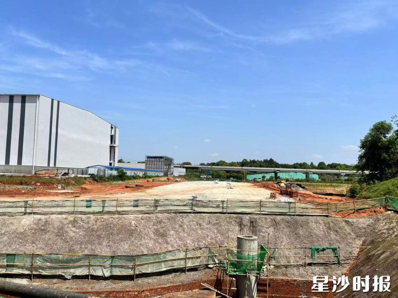 长沙自贸临空区“四顺路”项目。 长沙自贸临空区“四顺路”项目。