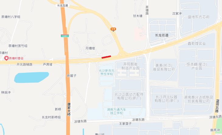 相关施工道路交通管制示意图。长沙县公安局交通管理大队供图