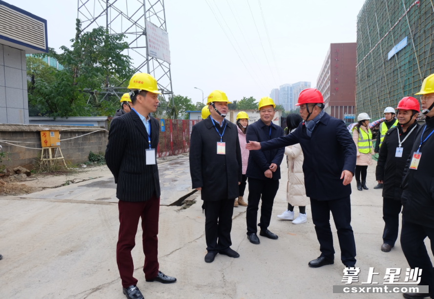 湘龙街道组织辖区内的县人大代表前往机电职院创新创业大厦走访视察。李丹 摄