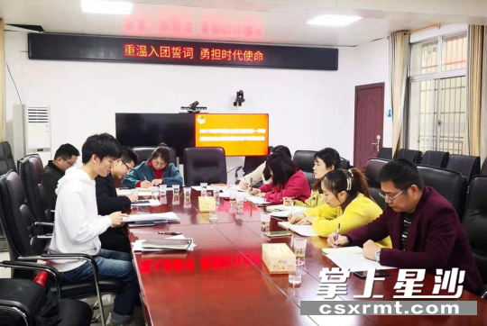 春华镇重温入党誓词。 春华镇重温入党誓词。