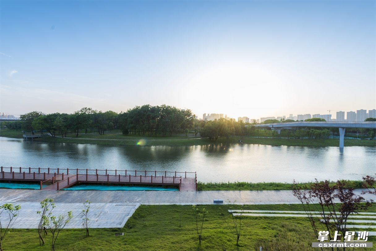 磨盘洲公园即将开放,目前已经基本建设完成.