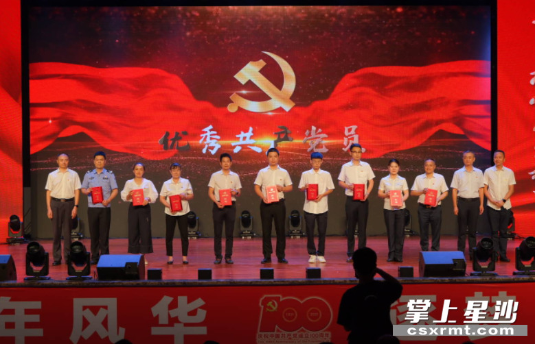 湘龙街道表彰优秀共产党员、优秀党务工作者和先进基层党组织。
