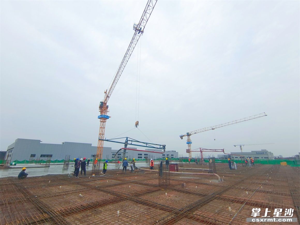 长沙黄花综保区a区二期项目3月底主体结构全部封顶