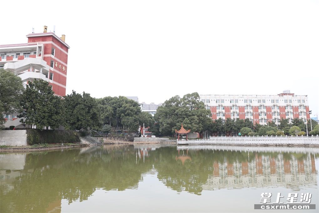 长沙县一中校园风景如画。均为 李杰 摄