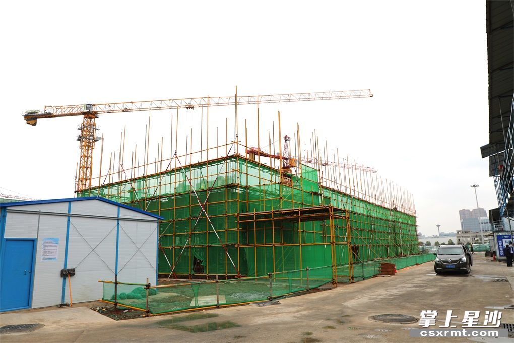 长沙经开区湖南汇克创能建筑节能科技产品生产基地项目施工现场。