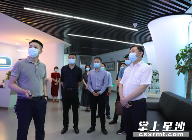 调研湖南云档信息科技有限公司。均为胡欢欢 摄