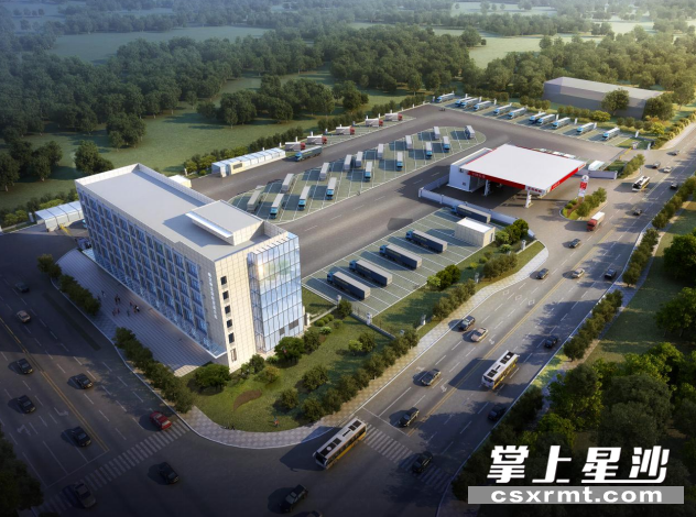 长沙临空经济示范区物流配套服务区停车场设计图。