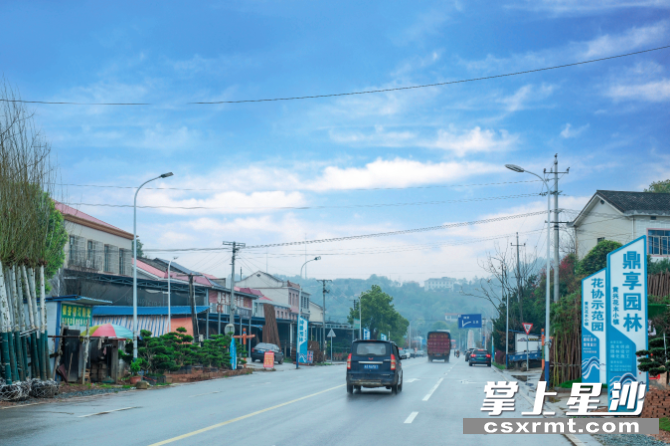 焕然一新的“木槽门-湖元组”农村路，成为当地村民的致富路。