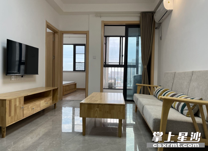 黄金集团人才公寓一期保障性租赁住房项目的房源实景图。均为企业供图