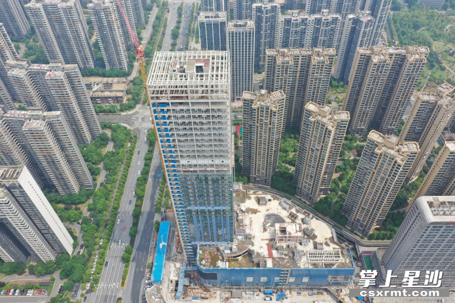 鸟瞰方略城市广场二期。星沙街道 供图