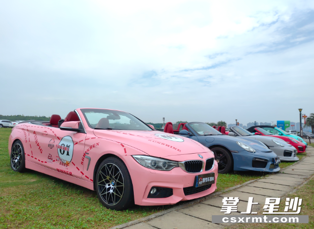 20辆豪华超跑车队将巡游松雅湖。刘嘉 摄