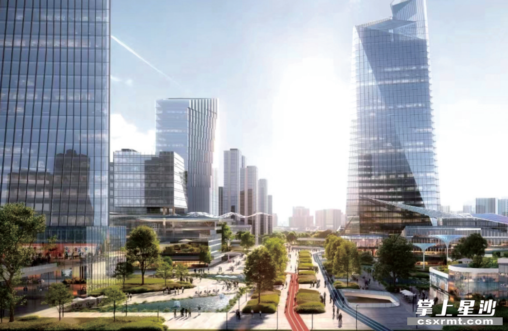 长沙县正加快推进一批重大科技创新平台建设。图为三一科学城效果图。资料图片