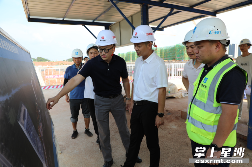 调研组在松雅湖生态新城人才公寓项目进行调研。李依露 摄