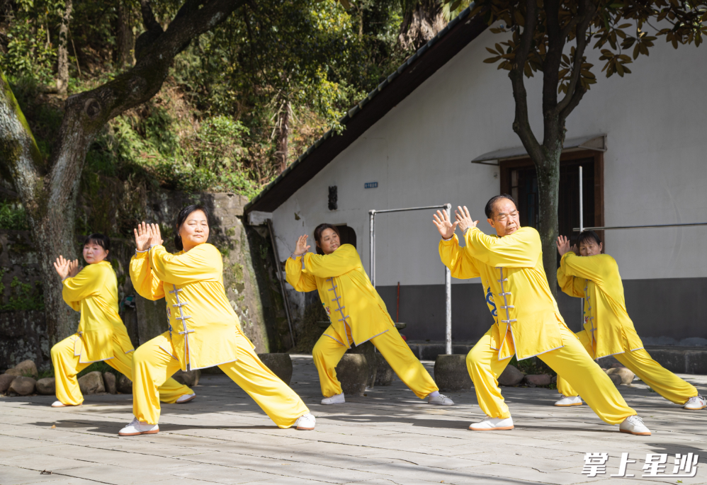 余安仁演示太乙游龙拳。县文旅局 供图