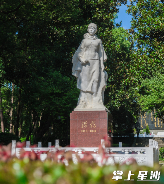 杨开慧烈士陵园庄严肃穆，她短暂的一生绽放了最灿烂的芳华。均为杨开慧纪念馆供图