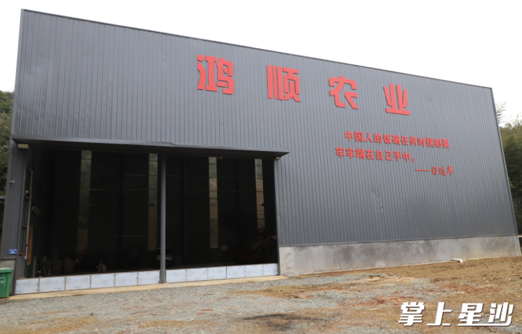 长沙鸿顺生态农业科技发展有限公司粮食烘干仓储厂房。