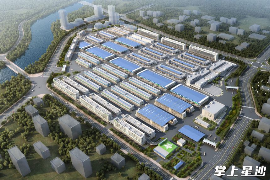 长沙黄兴海吉星一期、二期项目鸟瞰图。企业供图