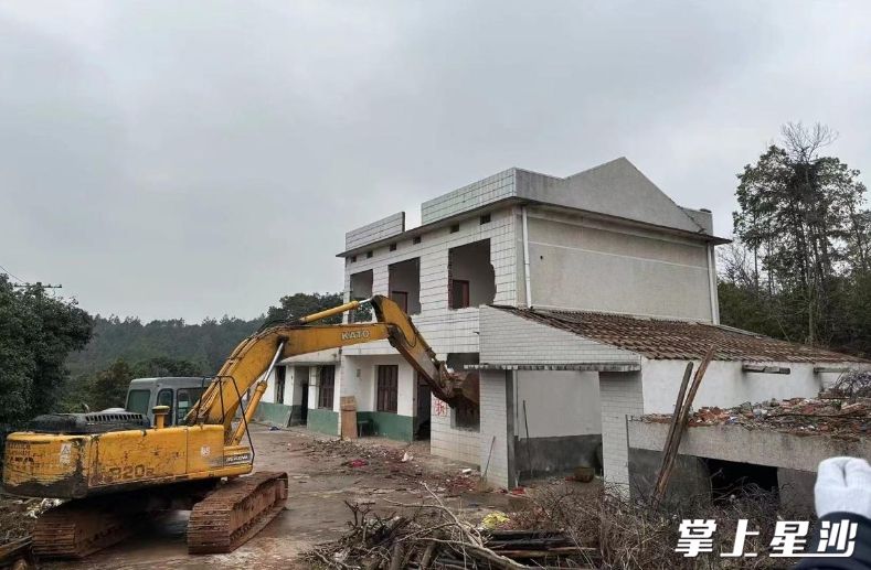 图为2023年第20批次项目倒房。均为江背镇供图