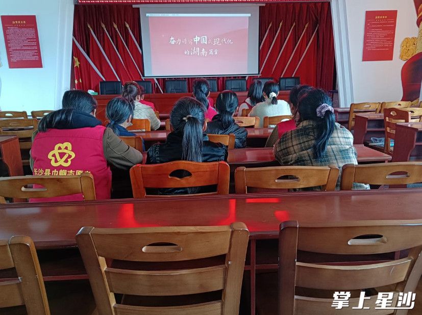 金井镇团山村妇联组织妇联执委们积极学习湖南省妇联系列培训课程。均为金井镇供图