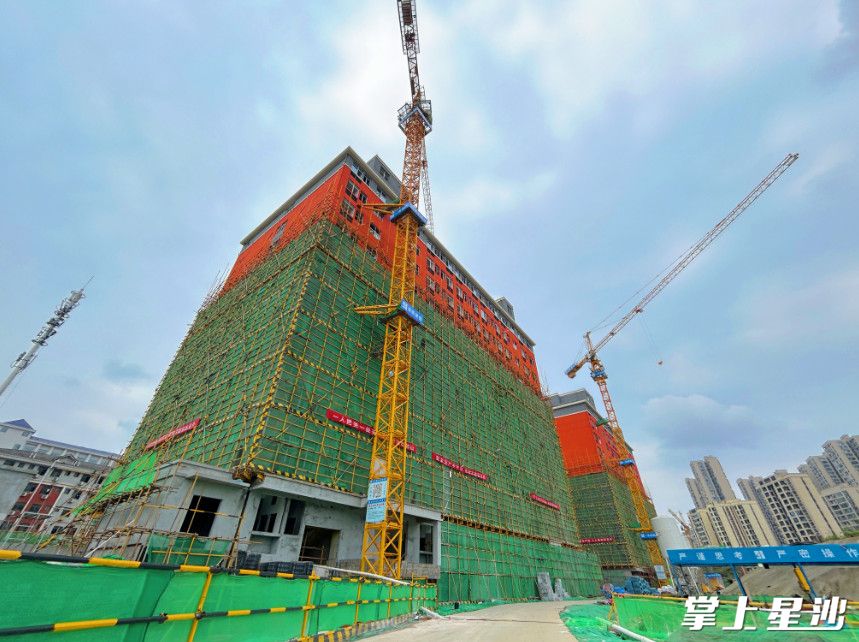 图为湖南工程职业技术学院校区扩建项目建设现场。学校供图