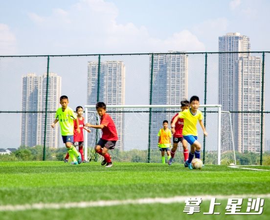 2024年“星沙杯”U6-U9足球公开赛，比赛队伍是来自县域内各学校及俱乐部中小学生，看小小少年们在绿茵场上挥洒汗水。