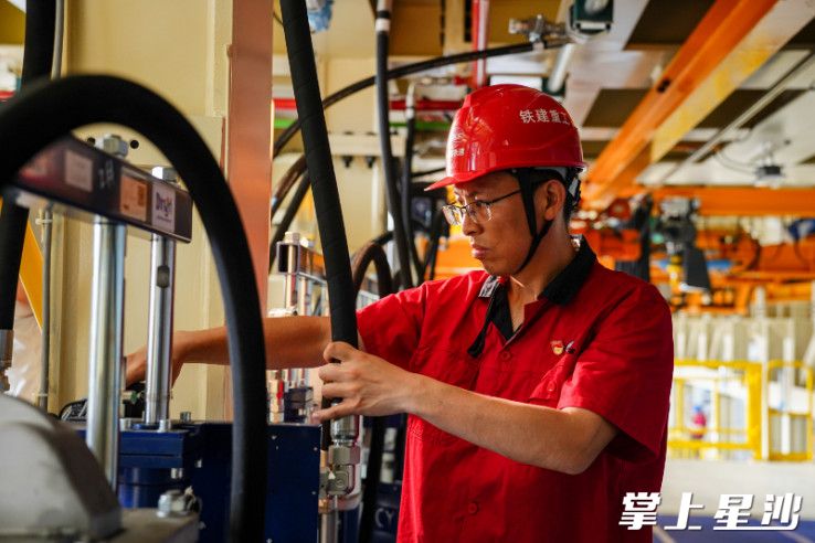 中国铁建重工集团股份有限公司正高级工程师张帅坤。杨旭 摄