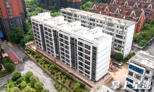 3614小区18号栋改造后。 3614小区18号栋改造后。