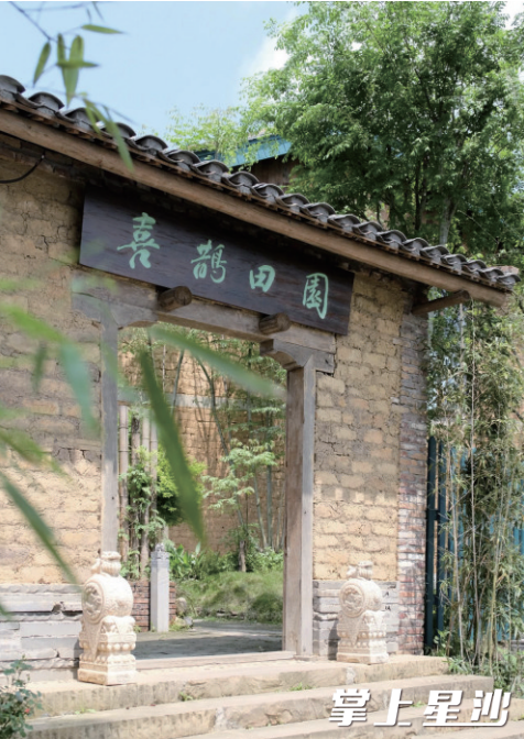 被绿植包围的喜鹊田园。