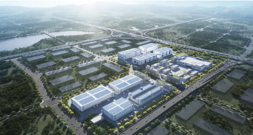 玉湖冷链（长沙）交易中心项目效果图。