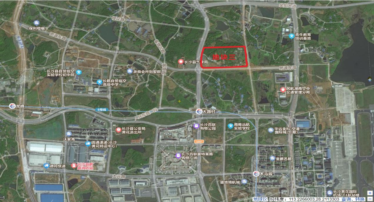 地块三位置示意