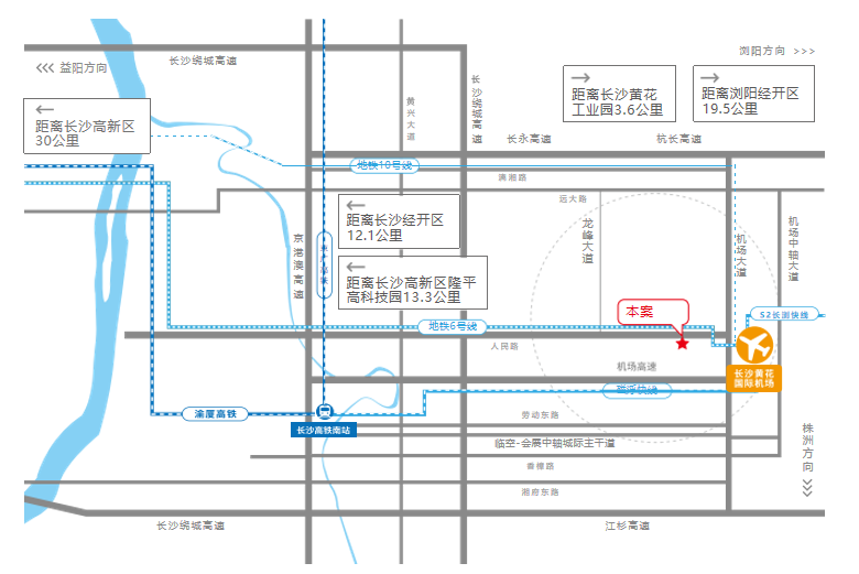 交通示意图。
