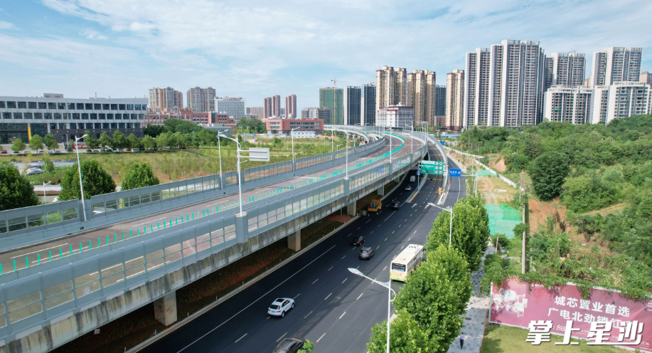 图为万家丽快速化改造北延线项目即将通车。