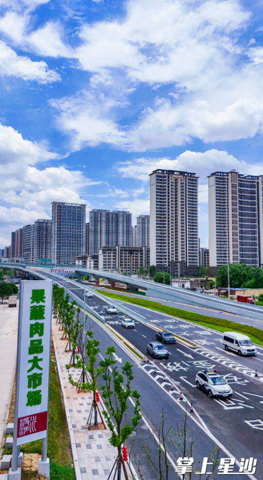 万家丽路高架桥的通车，让实惠菜品进入更多百姓家。章帝 摄
