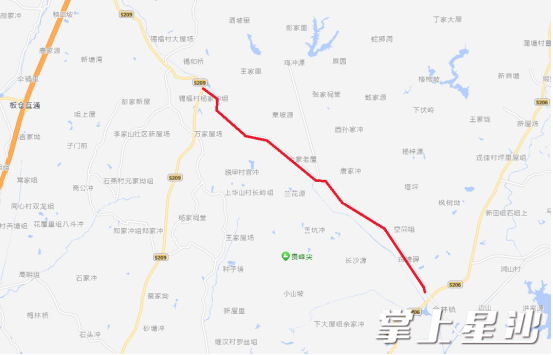 限制道路示意。